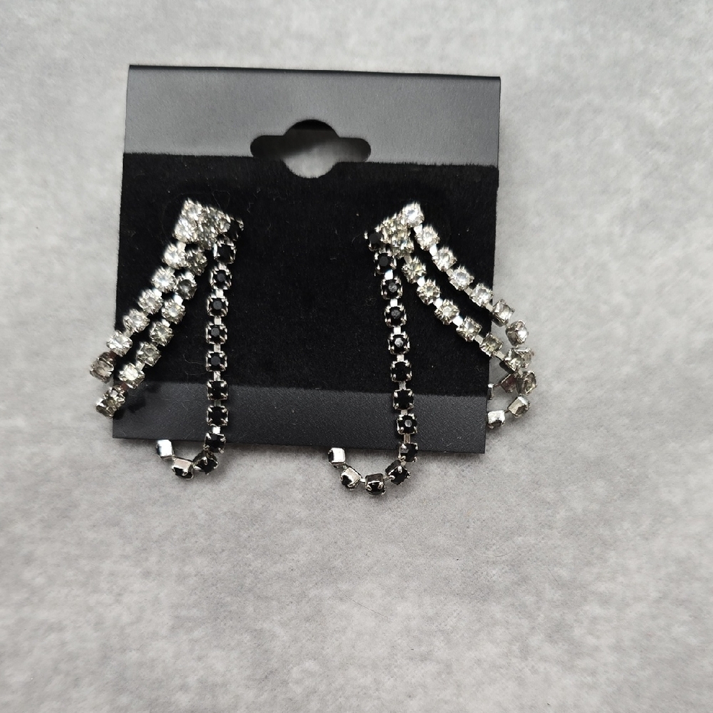 Vintage Gradient Rhinestone Earrings